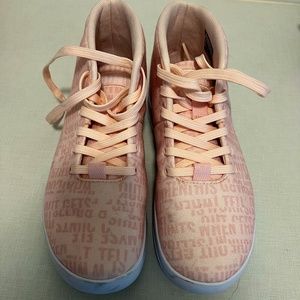 No Bull Project Cute High Top Pink Sneakers, Worn just once, 8.5